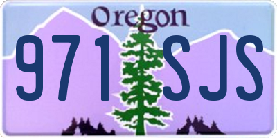 OR license plate 971SJS