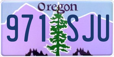 OR license plate 971SJU