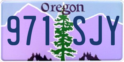 OR license plate 971SJY