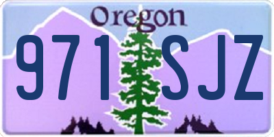 OR license plate 971SJZ