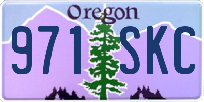OR license plate 971SKC
