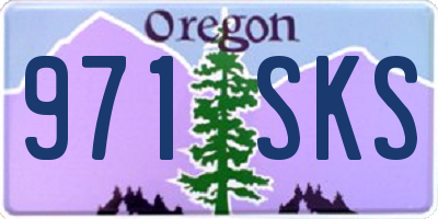 OR license plate 971SKS
