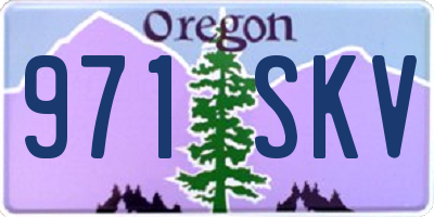 OR license plate 971SKV