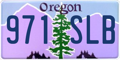 OR license plate 971SLB