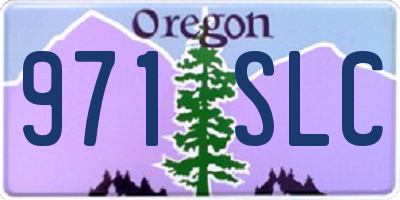 OR license plate 971SLC