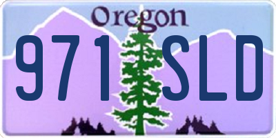 OR license plate 971SLD