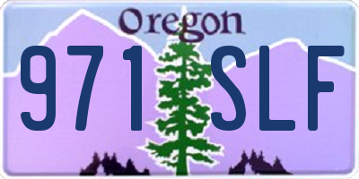 OR license plate 971SLF