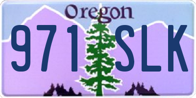 OR license plate 971SLK