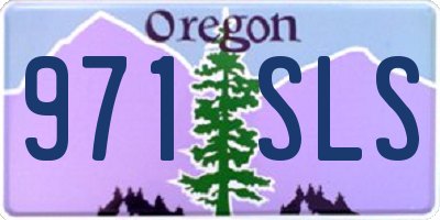 OR license plate 971SLS