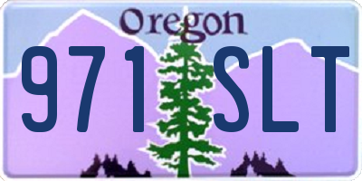 OR license plate 971SLT