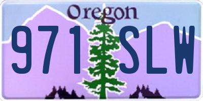 OR license plate 971SLW