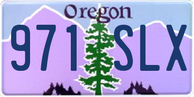 OR license plate 971SLX