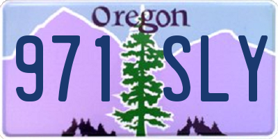OR license plate 971SLY