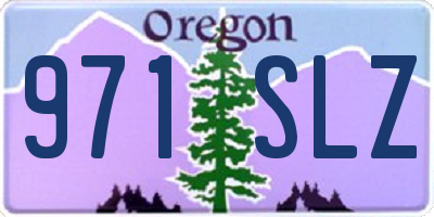 OR license plate 971SLZ
