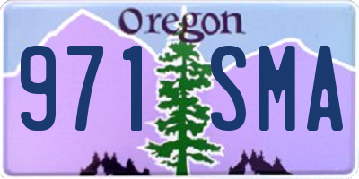 OR license plate 971SMA