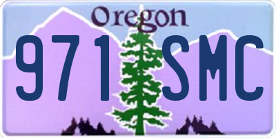 OR license plate 971SMC
