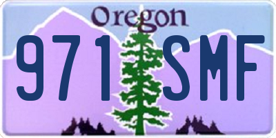 OR license plate 971SMF