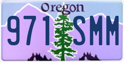 OR license plate 971SMM