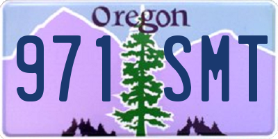 OR license plate 971SMT