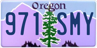 OR license plate 971SMY