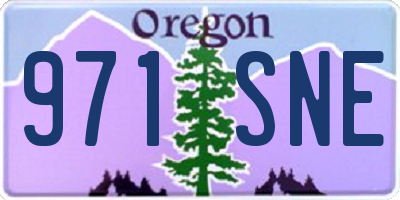 OR license plate 971SNE