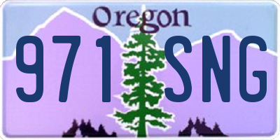 OR license plate 971SNG