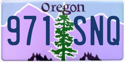 OR license plate 971SNQ