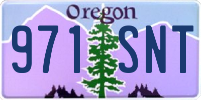 OR license plate 971SNT