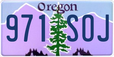 OR license plate 971SOJ