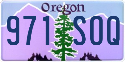 OR license plate 971SOQ
