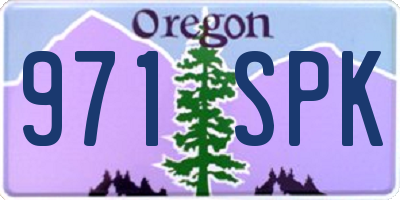 OR license plate 971SPK