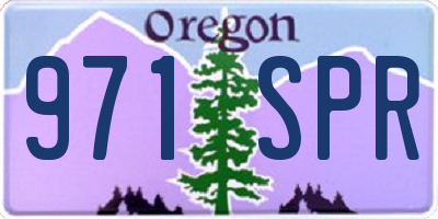 OR license plate 971SPR