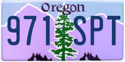 OR license plate 971SPT