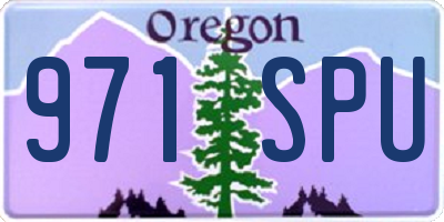 OR license plate 971SPU
