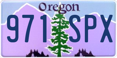 OR license plate 971SPX