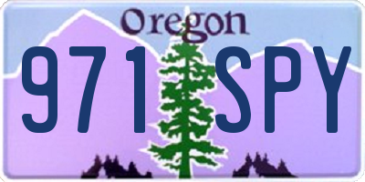 OR license plate 971SPY