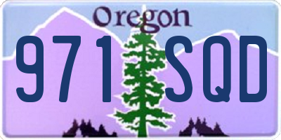 OR license plate 971SQD
