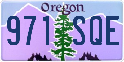 OR license plate 971SQE