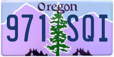 OR license plate 971SQI