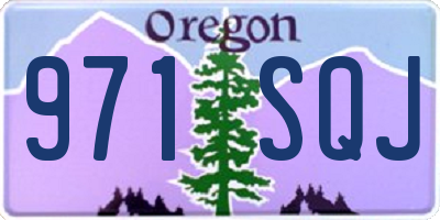 OR license plate 971SQJ