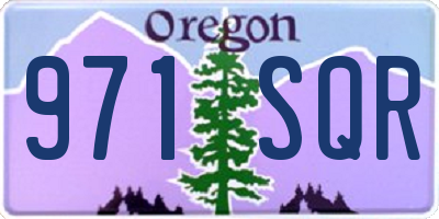 OR license plate 971SQR