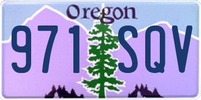 OR license plate 971SQV