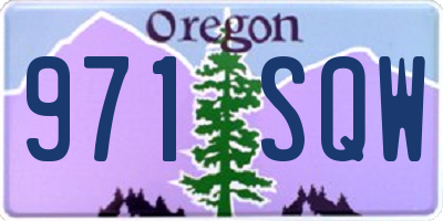 OR license plate 971SQW