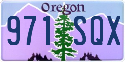OR license plate 971SQX