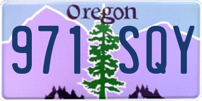 OR license plate 971SQY