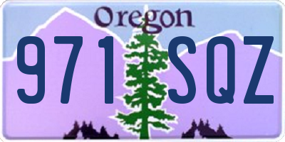 OR license plate 971SQZ