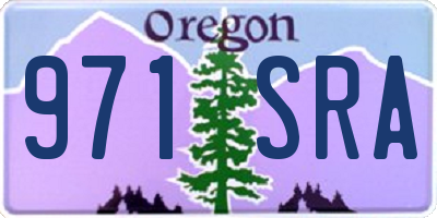 OR license plate 971SRA