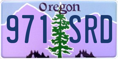 OR license plate 971SRD