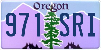 OR license plate 971SRI