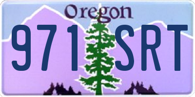 OR license plate 971SRT